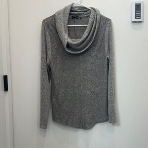Tempted Heather Gray Cowl Neck Sweater